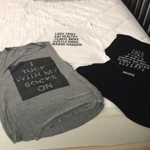 BarreSocks. Brand wide arm hole workout tanks